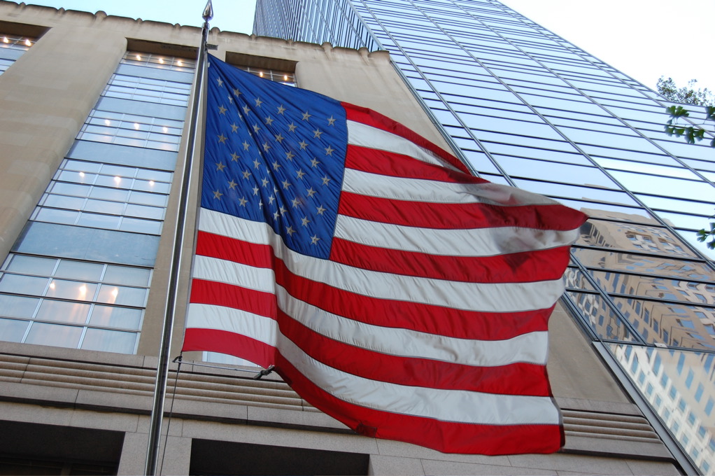 Bandiera degli Stati Uniti, New York, 2009